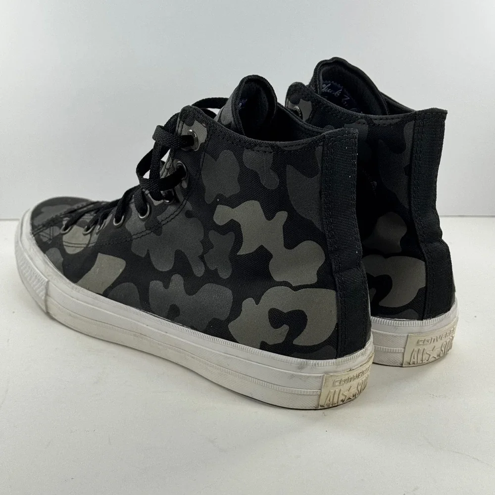 Converse Chuck Taylor All Star II High Top Black Grey Camo Sneakers Men's‎ 12 - Picture 9 of 14